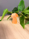 Orange Calcite Mushroom Medium