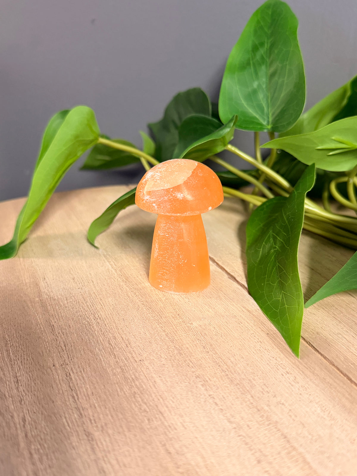 Orange Calcite Mushroom Medium