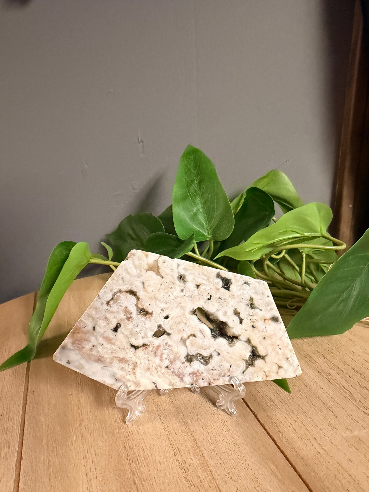 Ocean Jasper Slab with Stand