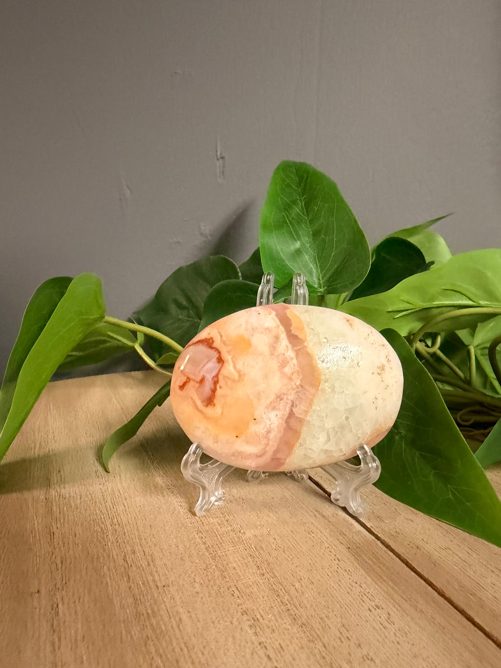 Pink Aragonite w/ Stand