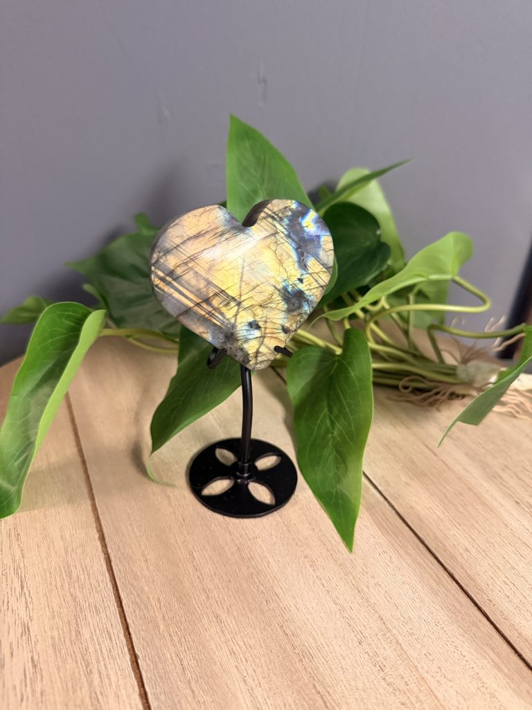 Labradorite Heart with stand